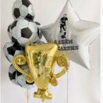 Шар кубок и футбол